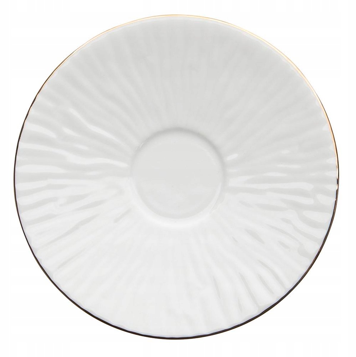 MariaPaula Natura Porseleinen Schotel 16 cm met Gouden Rand