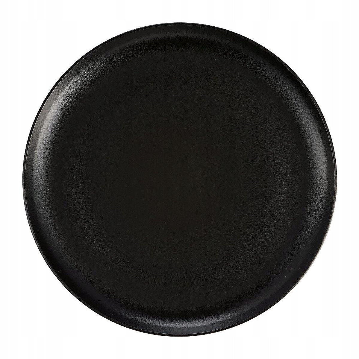 Villa Italia Black Onyx Plat Bord 26 cm - Mat Zwart Keramiek