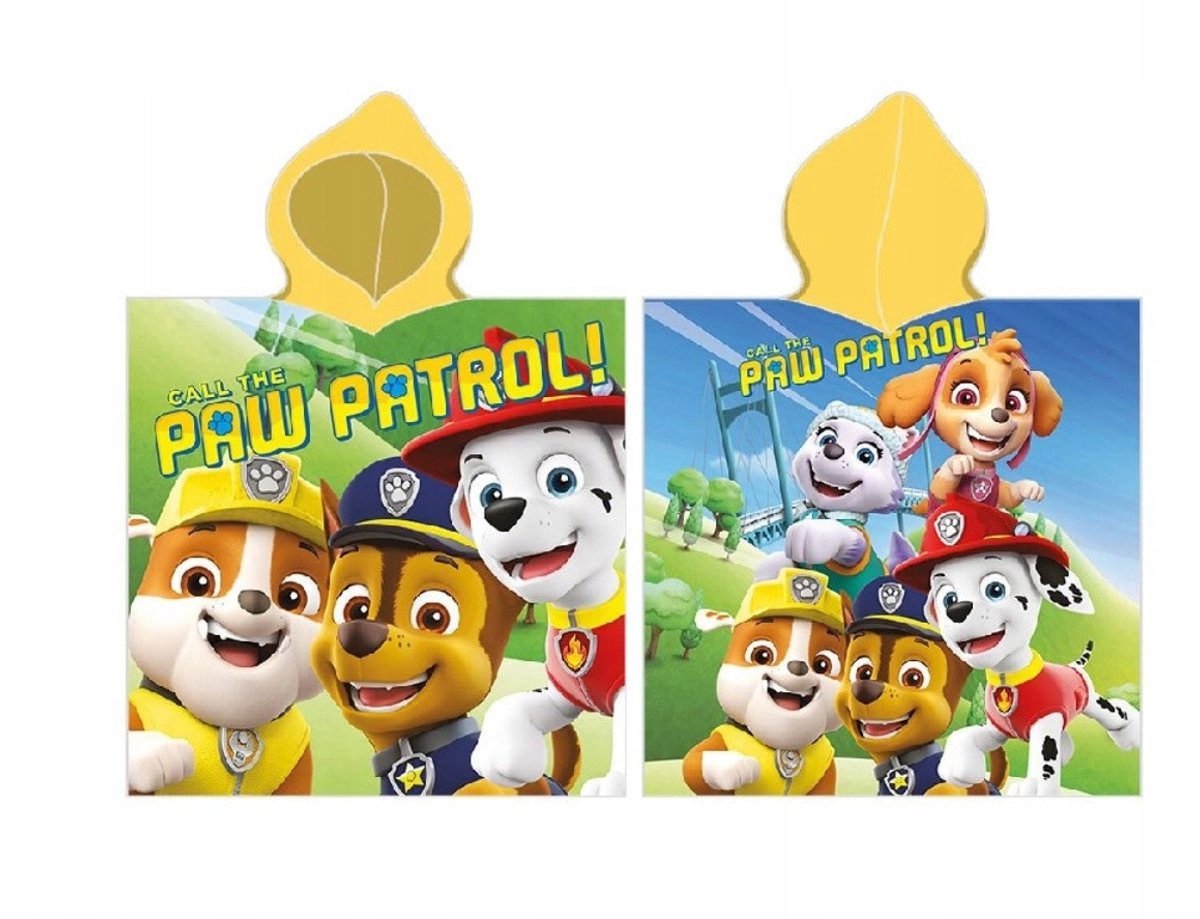Paw Patrol Poncho Badjas met Capuchon - 100% Katoen voor Strand & Zwembad