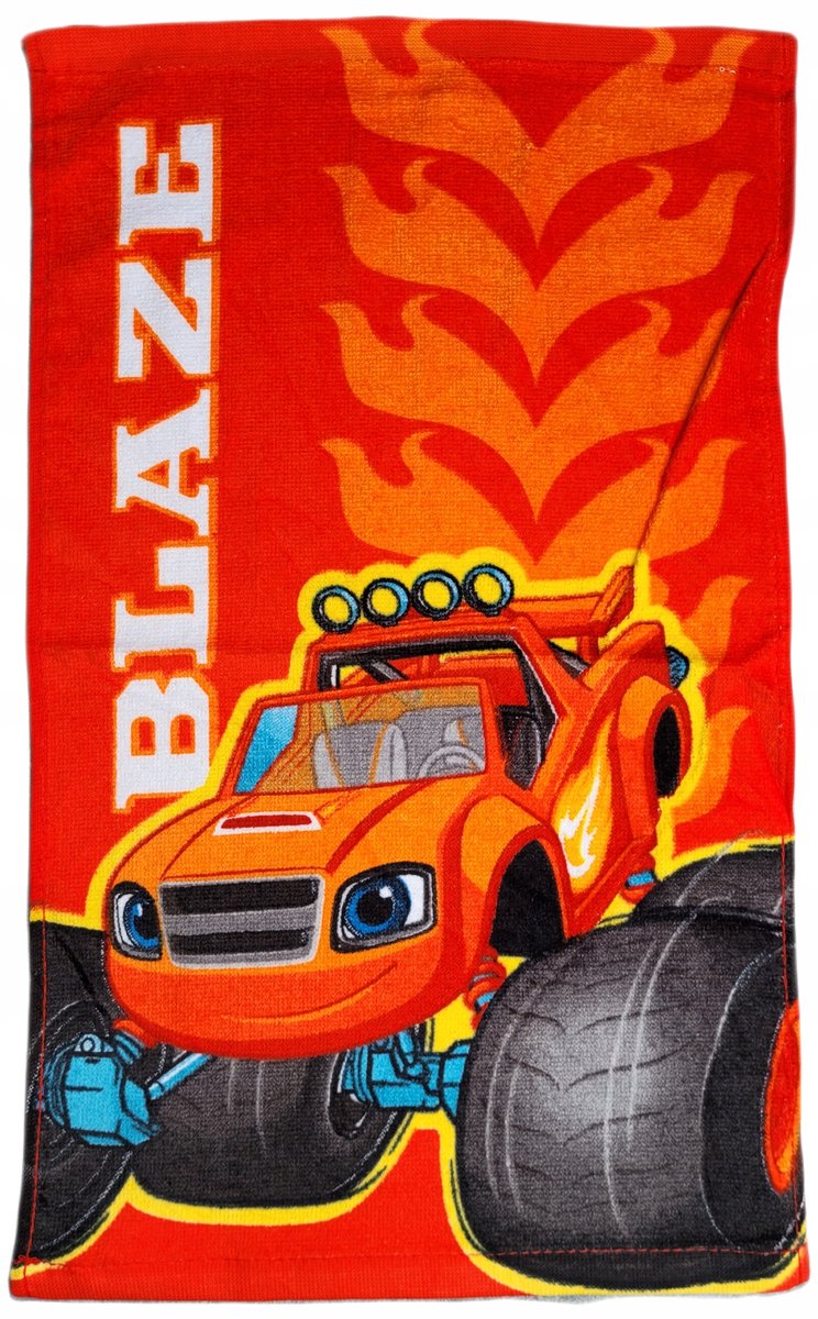 Kinderbadstof 30x50cm Blaze en Megamaschinen - 100% Katoen