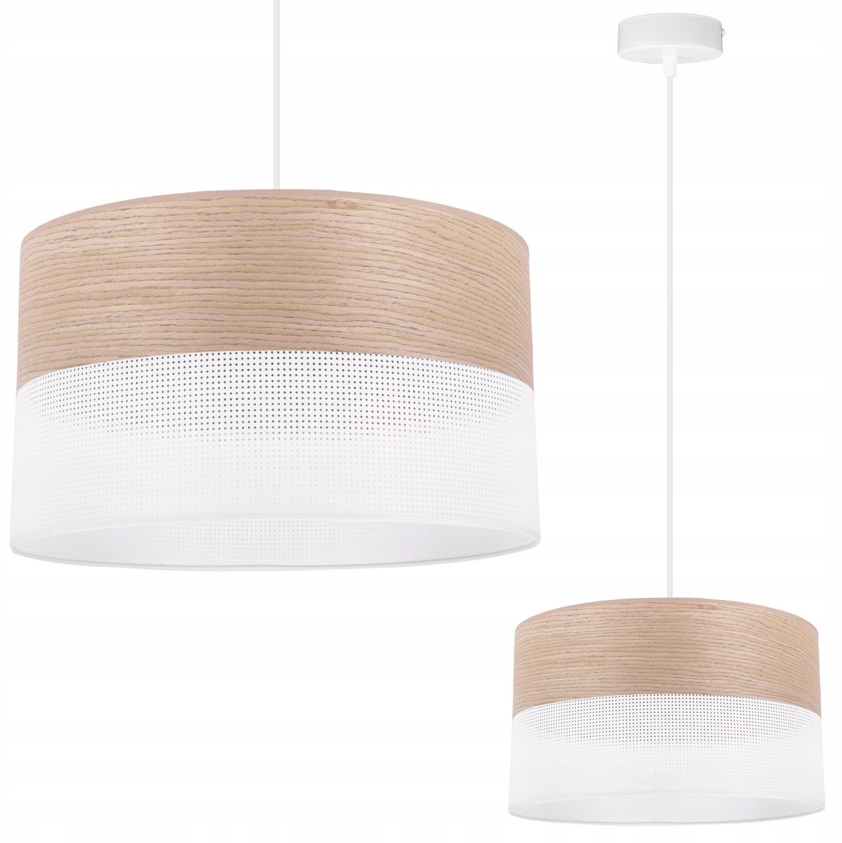 Houten Hanglamp Elegante Woonkamer Slaapkamer - 30cm