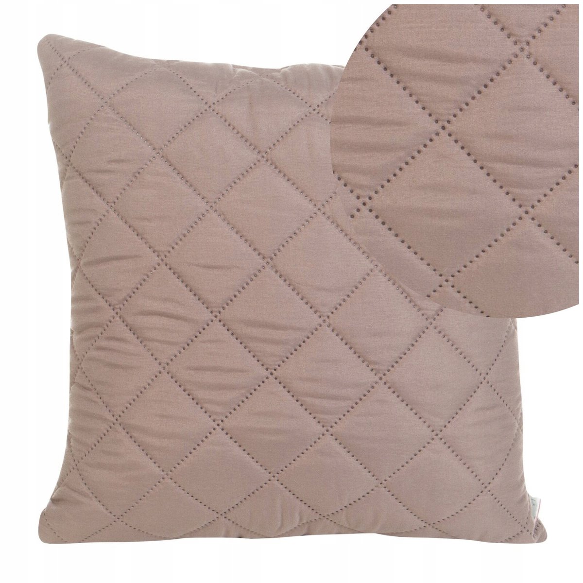 Decoratieve Kussensloop Alara 40x40cm - Donkerroze met Ruitpatroon
