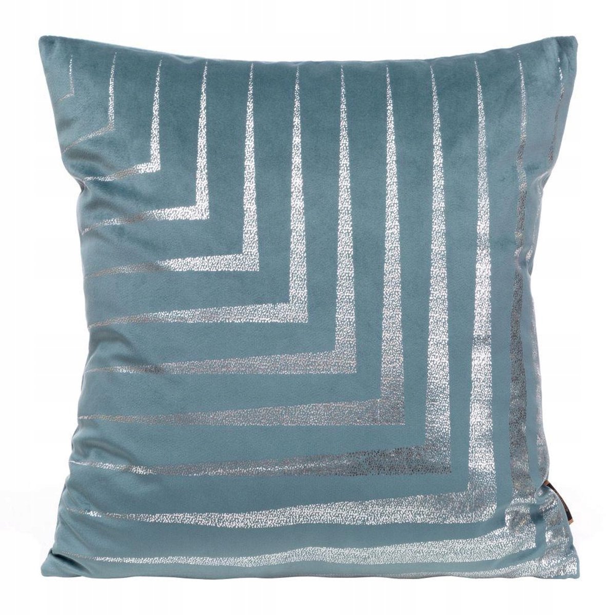 Decoratieve Velours Kussensloop BLINK31 45x45 cm - Blauw met Zilver