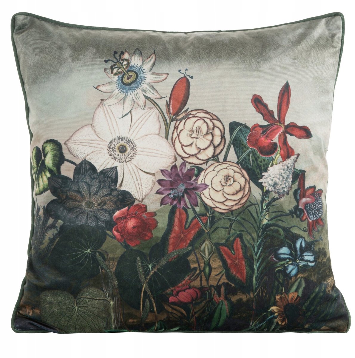 Decoratieve Kussenhoes 45x45 cm - Zacht Velvet met Bloemendessin