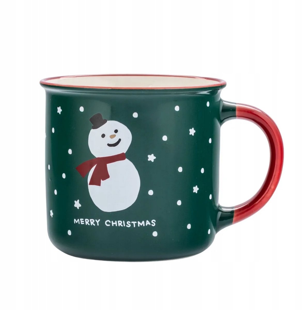 Keramiek Mok Winter 400ml - Vrolijke Sneeuwpop