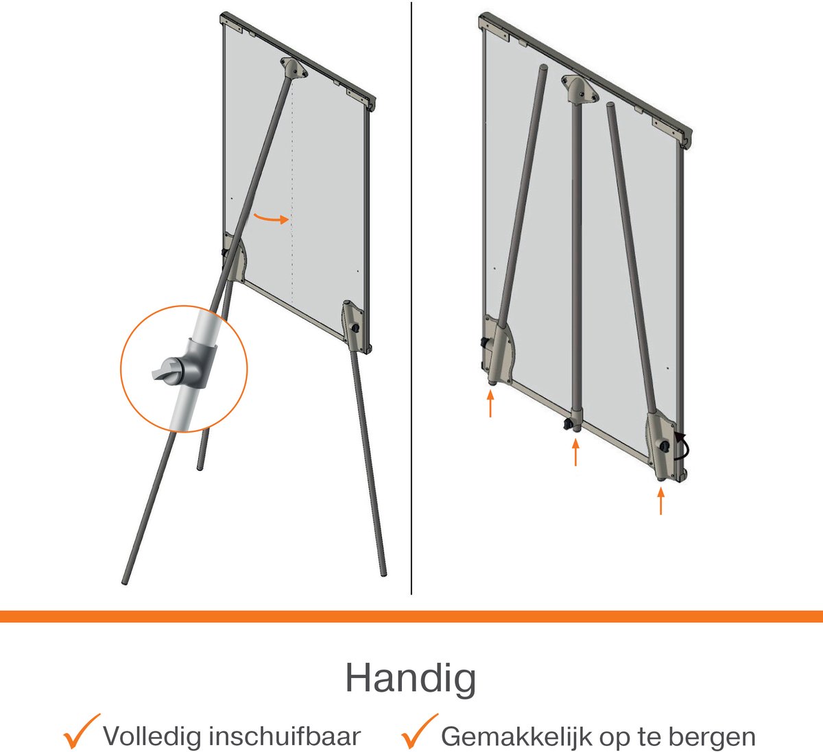 Nobo Premium Plus Mobiele Stalen Flipover thumbnail 4