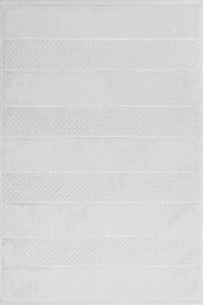 Jessi Badmat Geometrisch Patroon Wit 60x90 cm