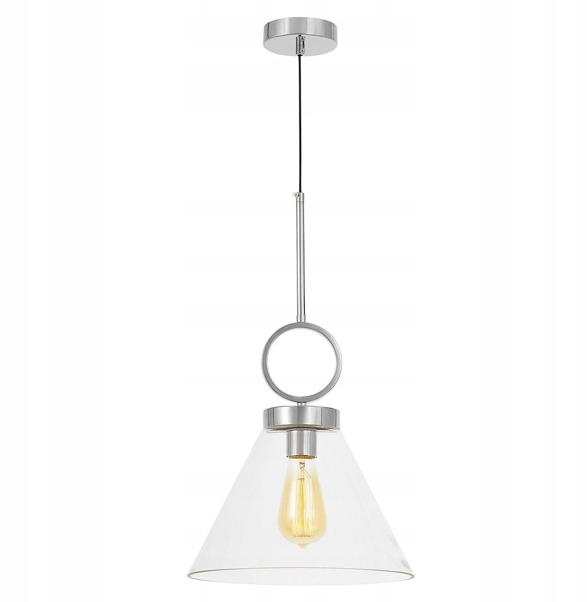 Lumina Deco Fermini Hanglamp Glas Chroom E27 - Modern Design