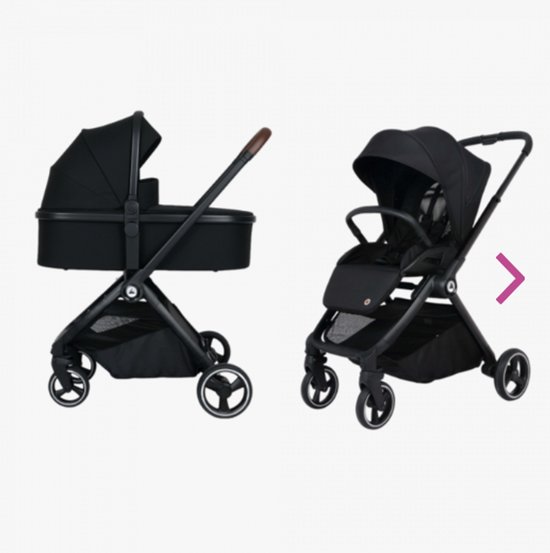 Topmark - Diaz - 2 In 1 Kinderwagen - Zwart - Topmark - €297,40