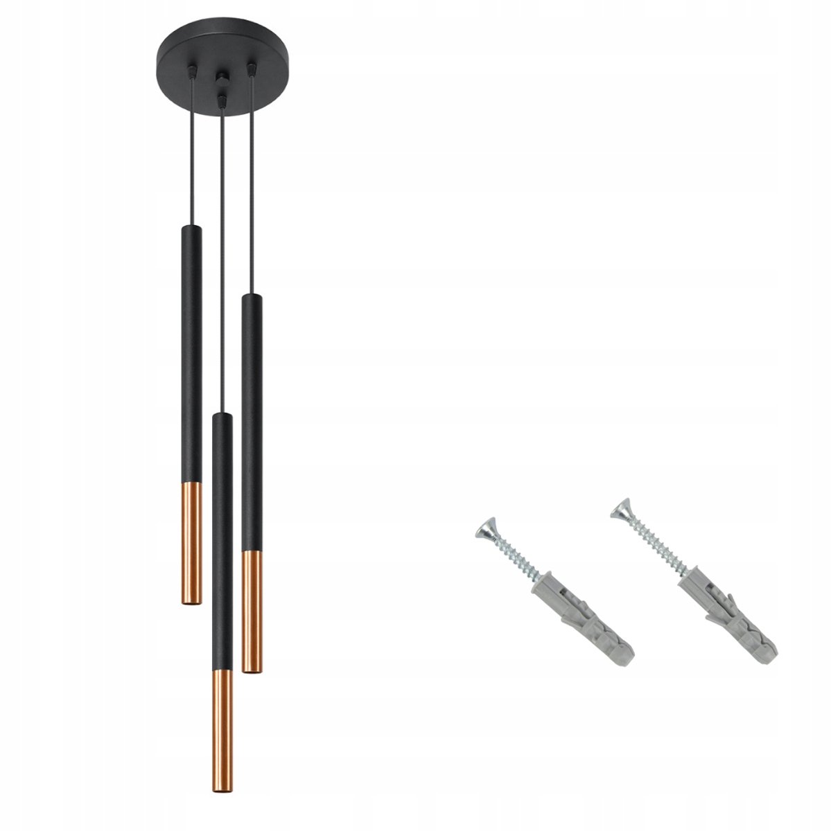 Hanglamp Zwart/Koper - Moderne Plafondlamp voor Woonkamer