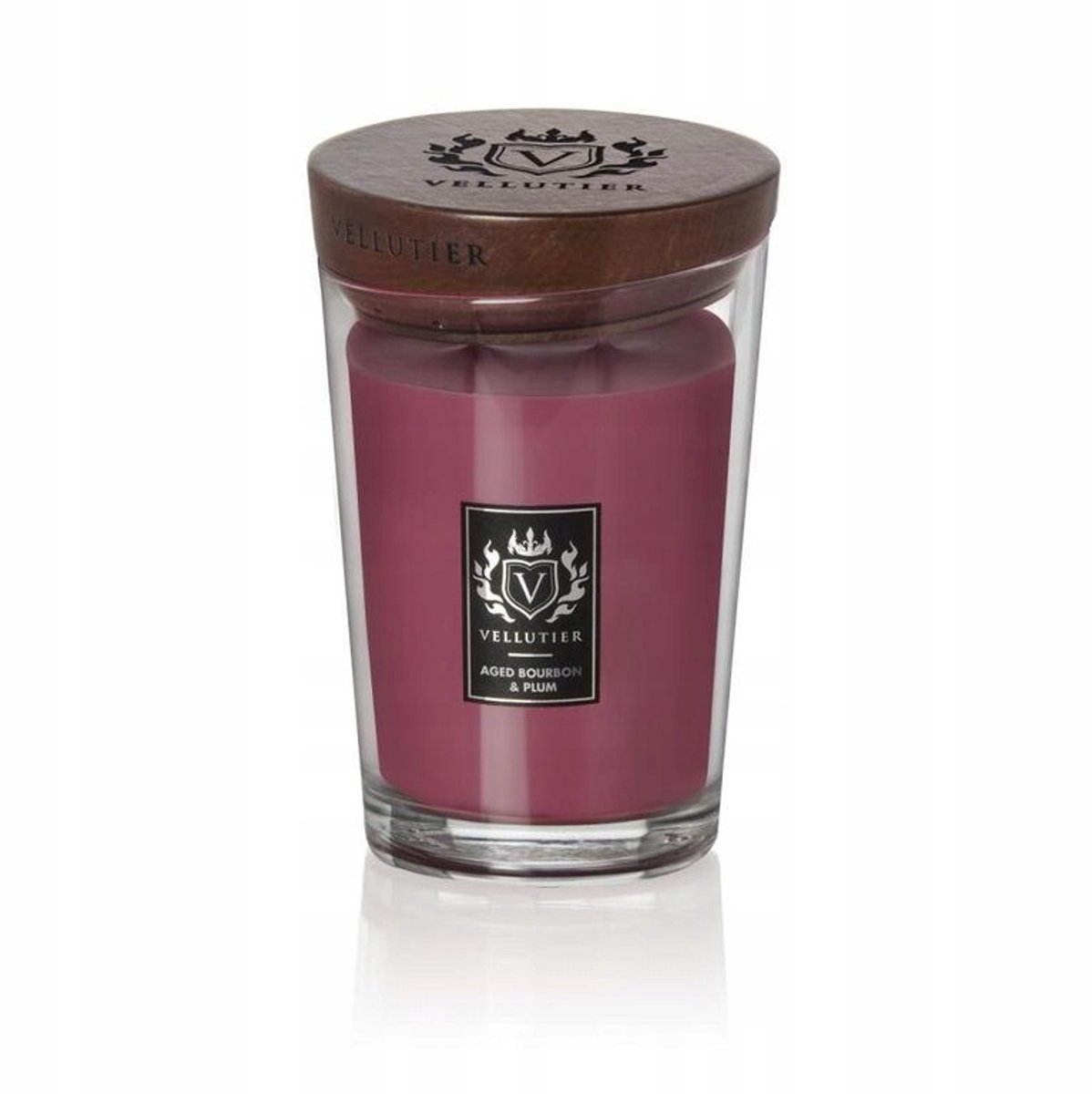 Vellutier Geurkaars Aged Bourbon & Plum - Grote Kaars