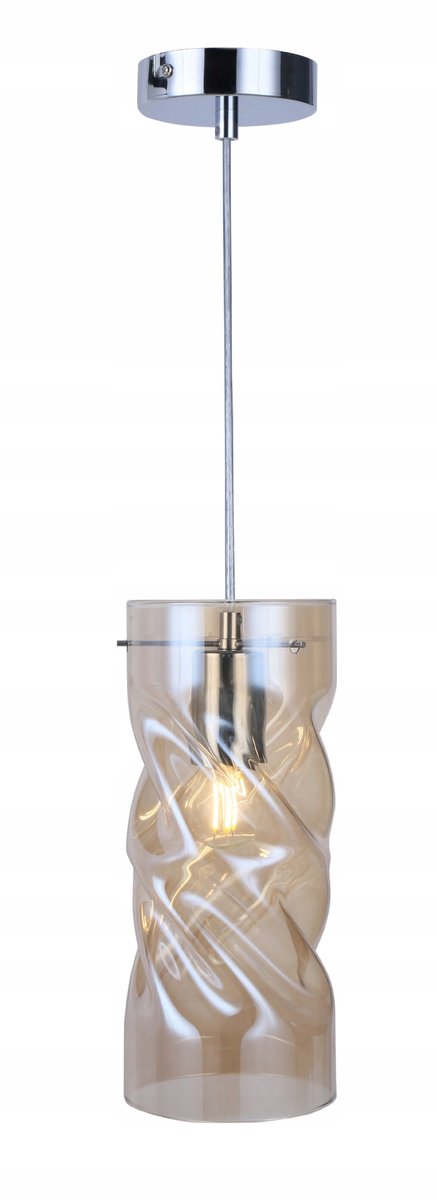 Reality Hanglamp Pia Amber Glas E27 60W