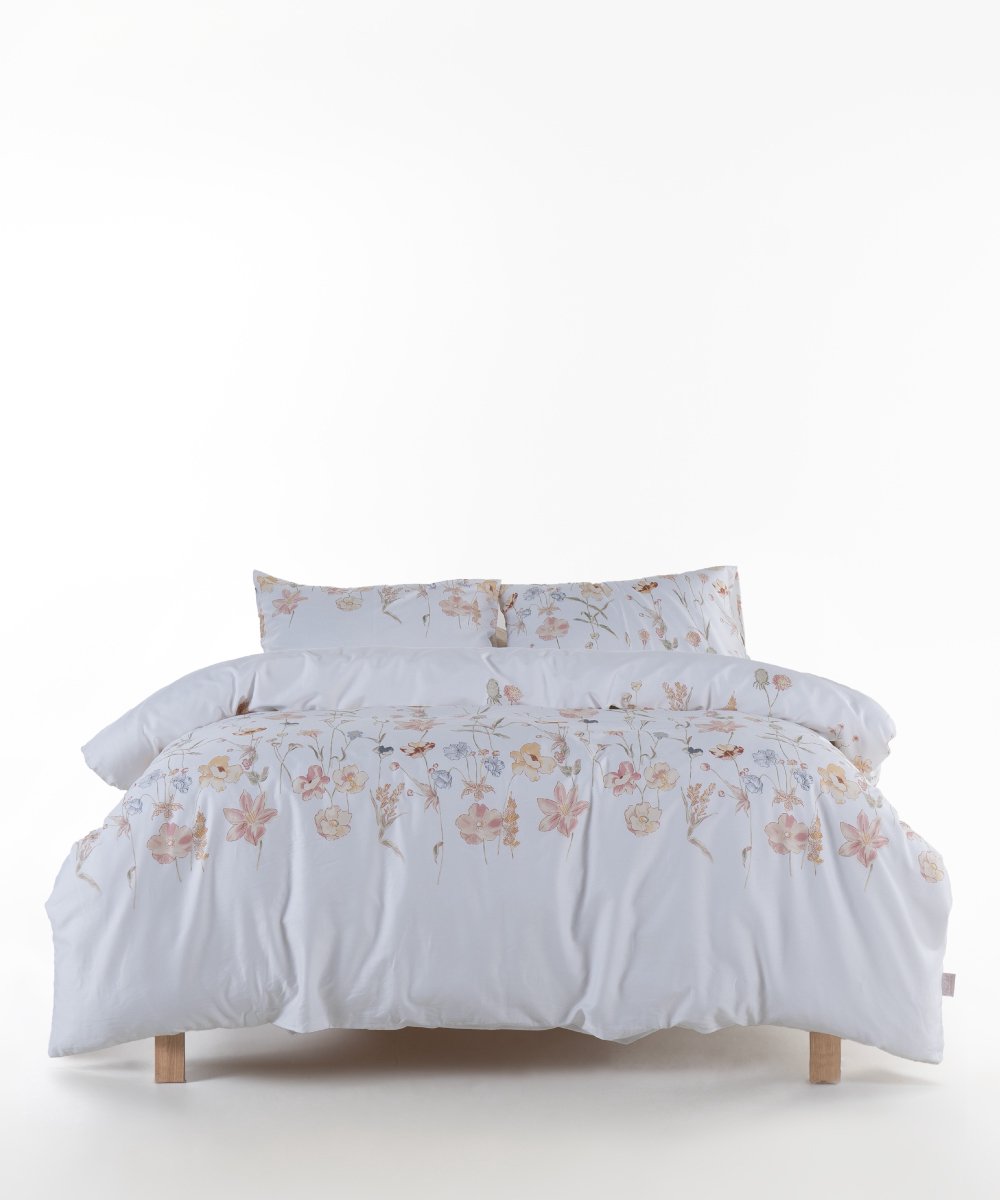 Ivory Garden Floral 210 TC Sateen