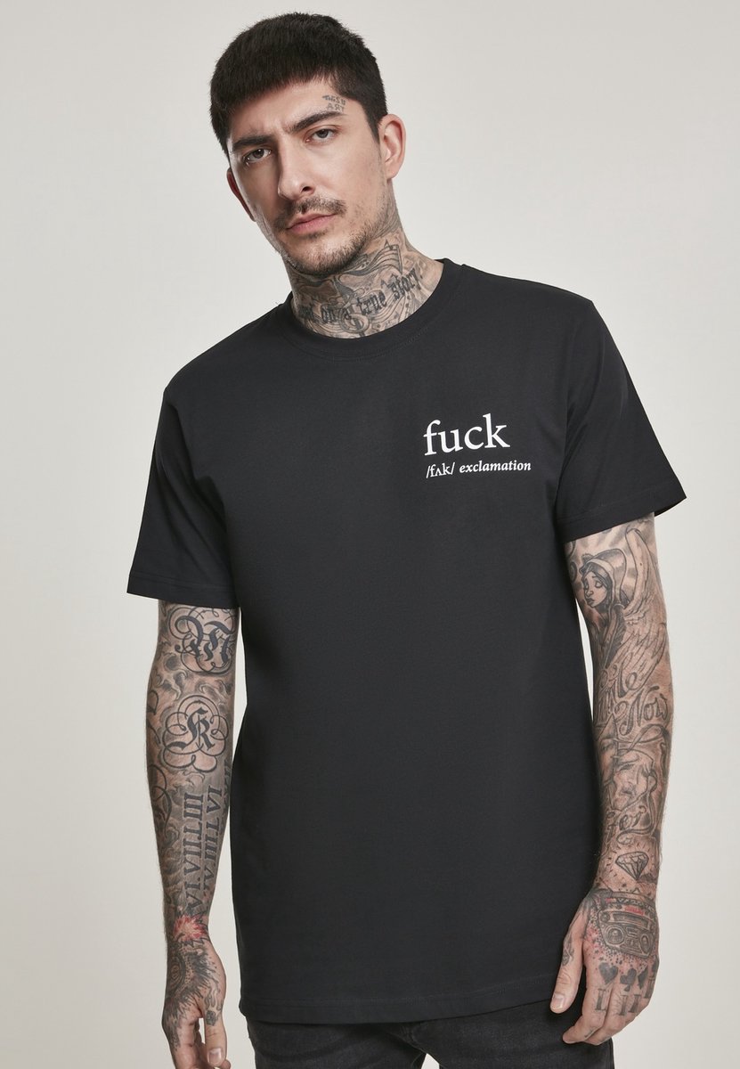 Mister Tee FCK Heren T-shirt 5XL Zwart