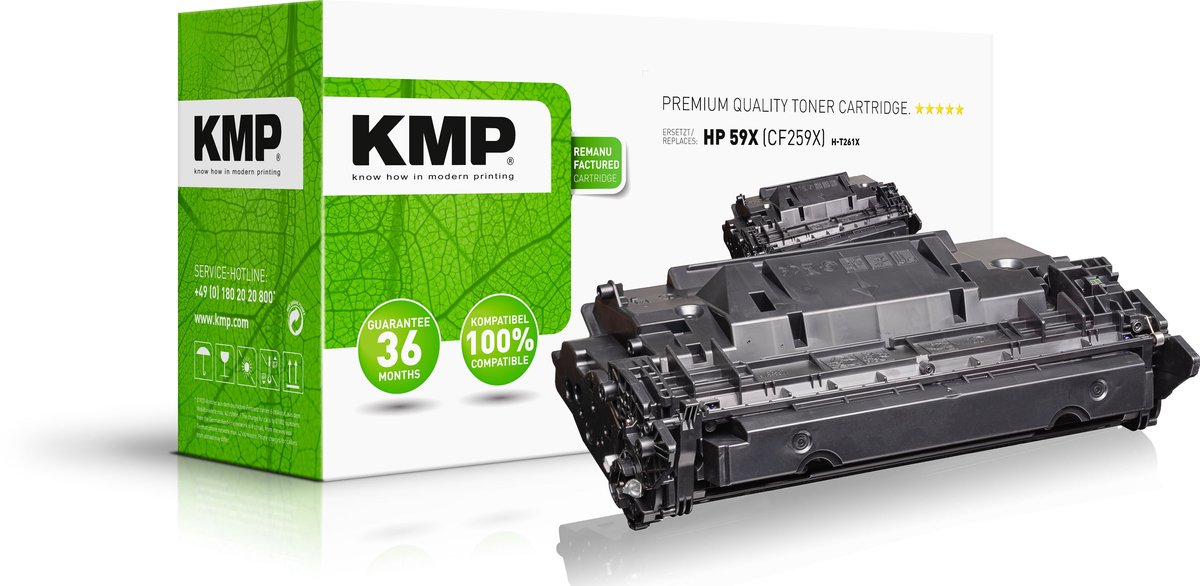 KMP 2557,3000 tonercartridge 1 stuk(s) Compatibel Zwart