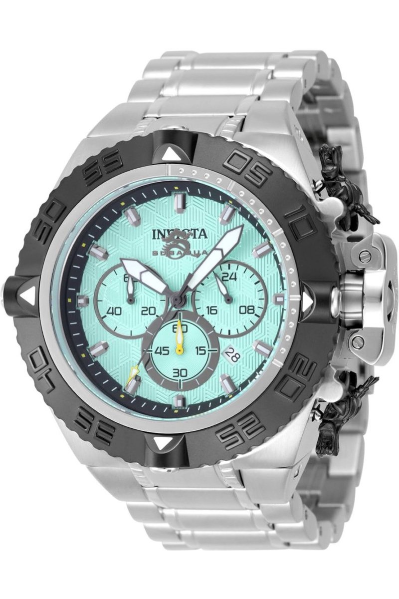 Invicta Subaqua - Noma IV 48200 Heren Horloge - Waterdicht - Analoog - Quartz Uurwerk - Roestvrij Staal met blauwe Wijzerplaat - 50mm