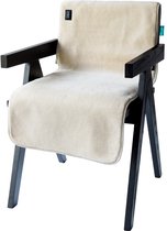 Qnuss Infrarood Warmtedeken - Elektrisch Stoelkleed - Draadloos - 135x45 cm - Wit - Inclusief powerbank