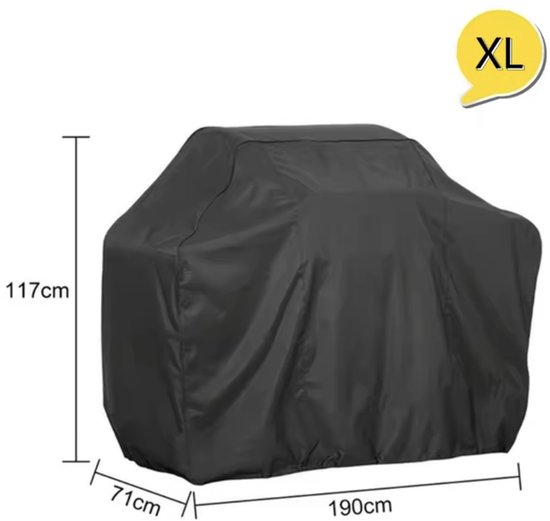 TammaT - Housse de BBQ - Housse de protection imperméable - Protection UV - Taille XXS 180 x 66 x 100 cm - Avec cordon de serrage