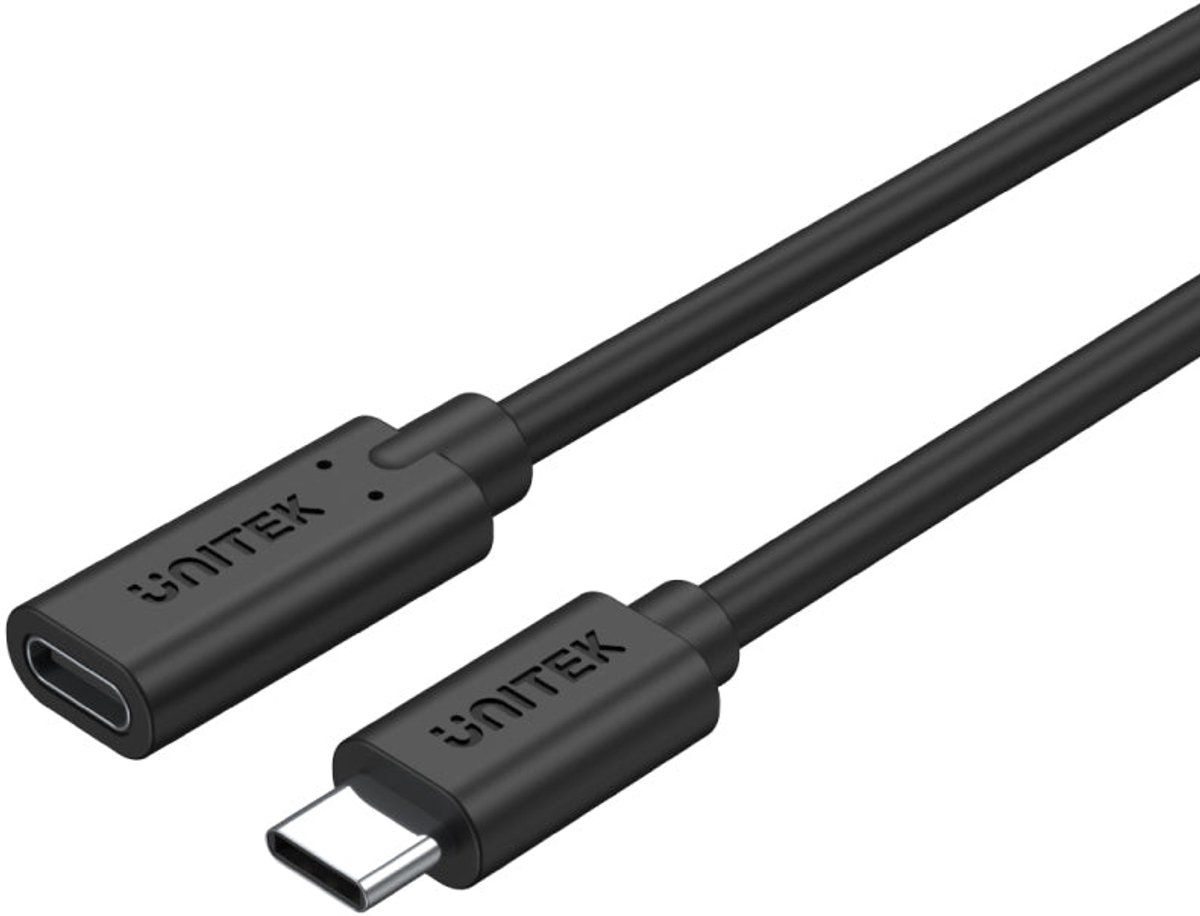 UNITEK C14086BK-1M USB-kabel USB 3.2 Gen 2 (3.1 Gen 2) USB C Zwart