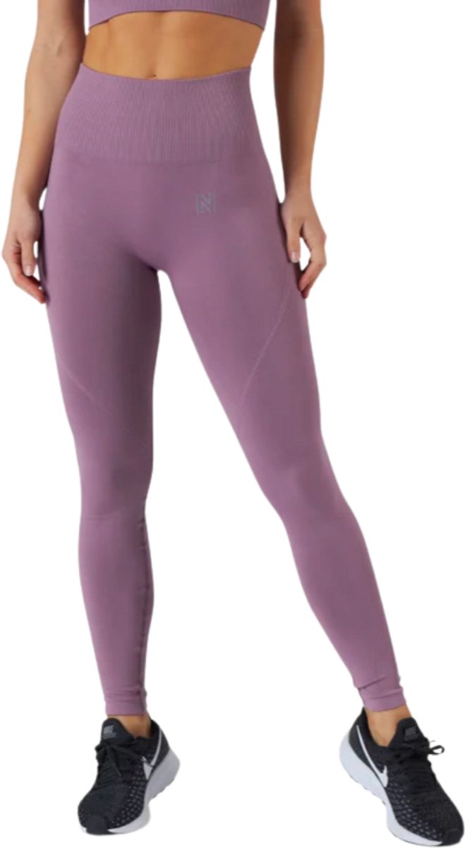 Norfolk Sportlegging Dames - High Waist - Naadloos - Flatterende Pasvorm - Vochtafvoerende Sportbroek - Lila - Large - Erica Leggings van Norfolk — afbeelding 5