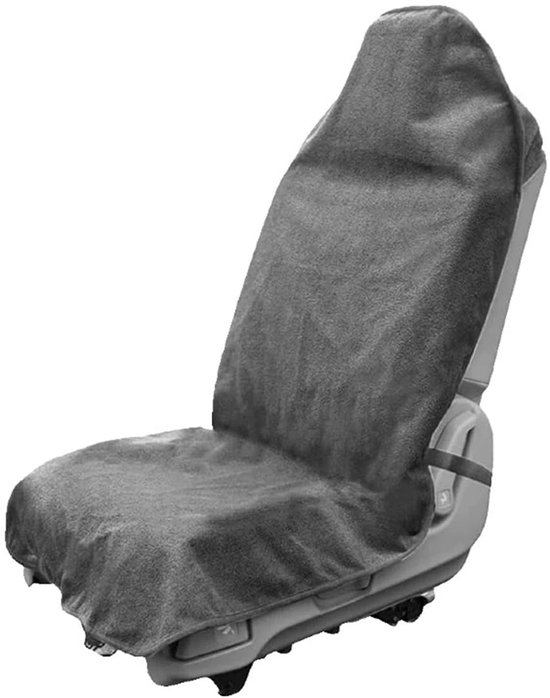 Waterdichte Autostoelhoes Handdoek – Anti-Slip Zweetdoek Stoelbeschermer voor na Sport, Zwemmen, Fitness & Strand – Machinewasbaar & Universeel Geschikt – Grijs – ANMI