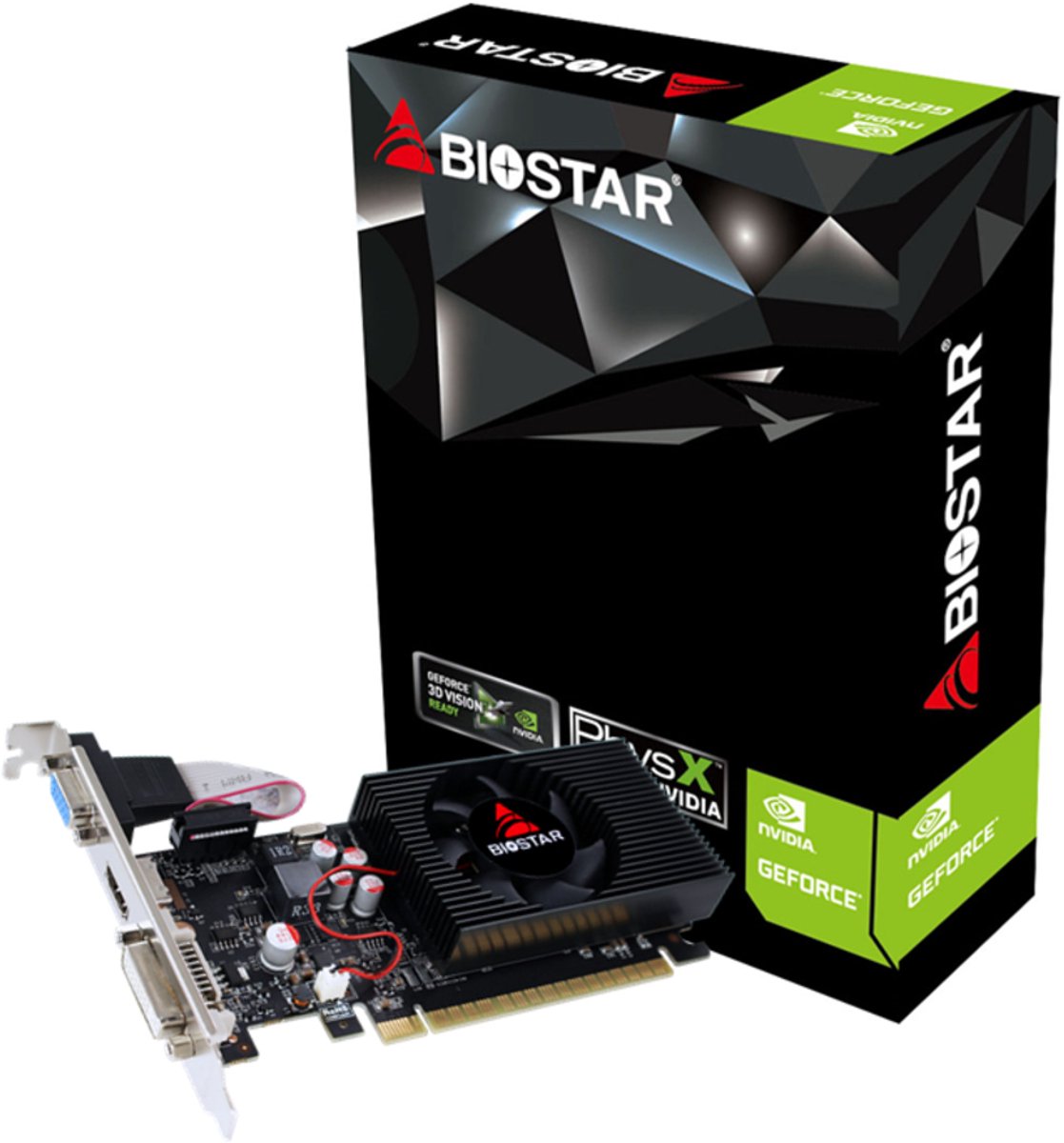 Biostar VN7313THX1 videokaart NVIDIA GeForce GT 730 2 GB GDDR3