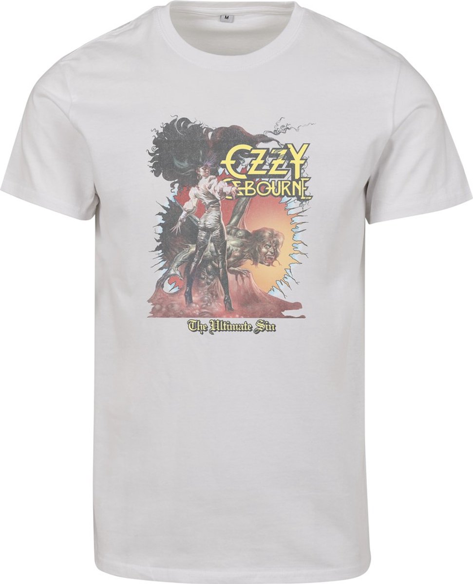 Urban Classics Heren Tshirt -XS- Ultimate Sunburst Wit