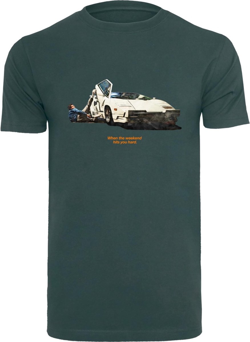 Mister Tee T-Shirt Weekend Wolf Tee -M Bottlegreen