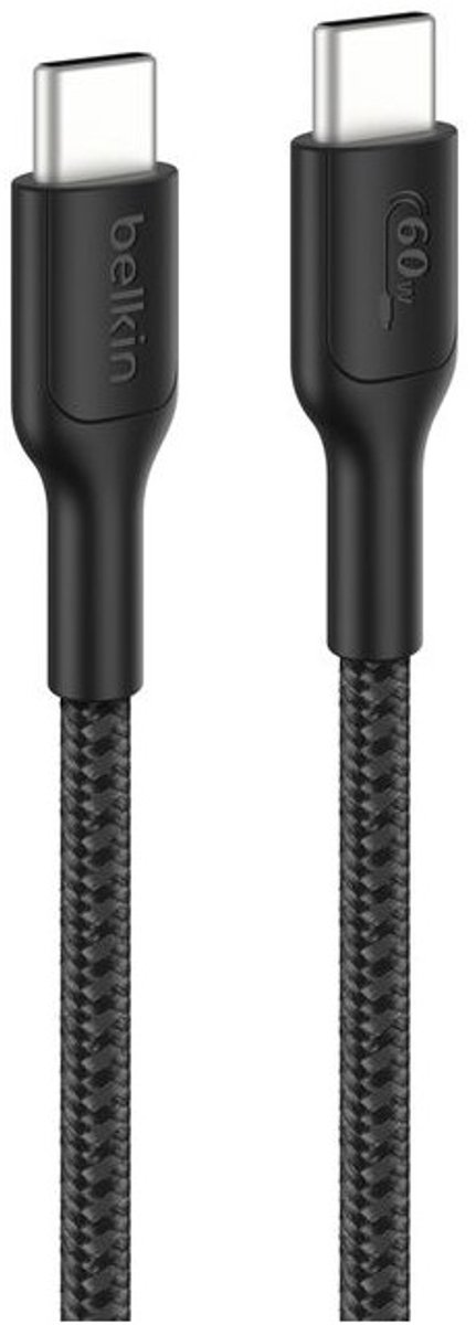 Belkin ENA008HQ2MBK USB-kabel USB 2.0 2 m USB C Zwart