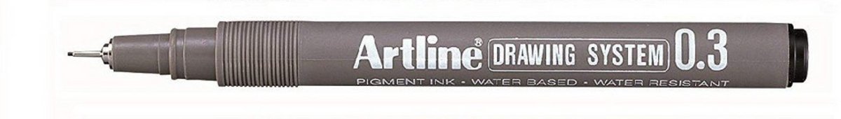 ARTLINE Drawing System Fineliner - 1 stuk- 0.3mm Lijndikte - ROOD