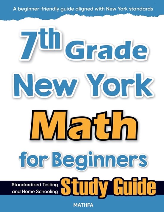 7th Grade New York Math for Beginners - cover