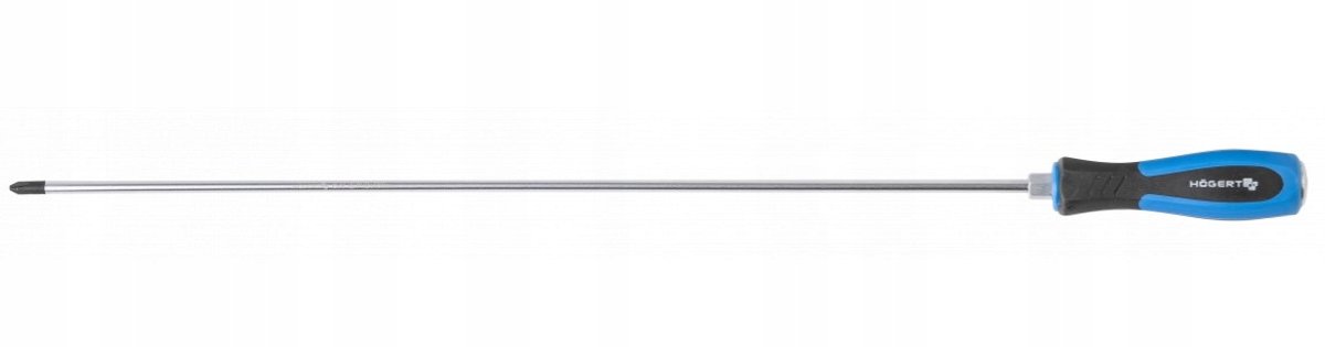 HOGERT Lange Schroevendraaier PH3x450mm - Ideaal voor Moeilijk Bereikbare Plekken