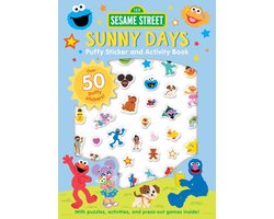 Sesame Street: Sunny Days Puffy Sticker and Activity Book (a Sesame Street Elmo and Friends Sticker, Coloring, and Activity Book with Puffy Stickers, Press-Out Cards, and Games for Kids)
