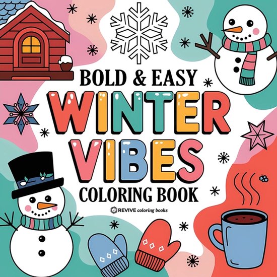 Bold & Easy Stress Relief Coloring Books- Bold & Easy Winter ... - cover
