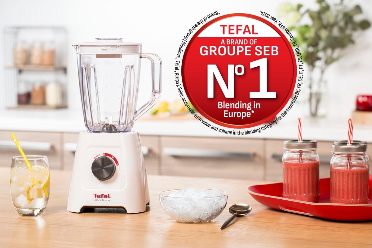 Tefal Blendforce II BL4201 - Blender - 1.25L - Smoothie Maker - Pulse Functie - 600W - Wit – foto 2