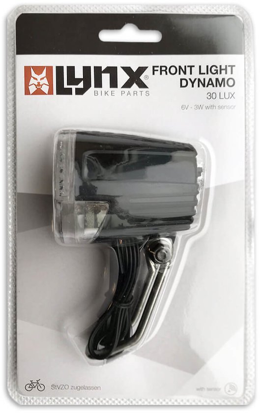 LYNX Fiets Koplamp Dynamo Sensor 30 Lux - automatische aan/uit sensor — afbeelding 4