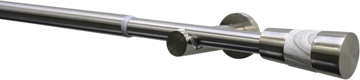 Eindstuk kegel voor Ø 16/19 mm, RVS-look/houtlook grijs