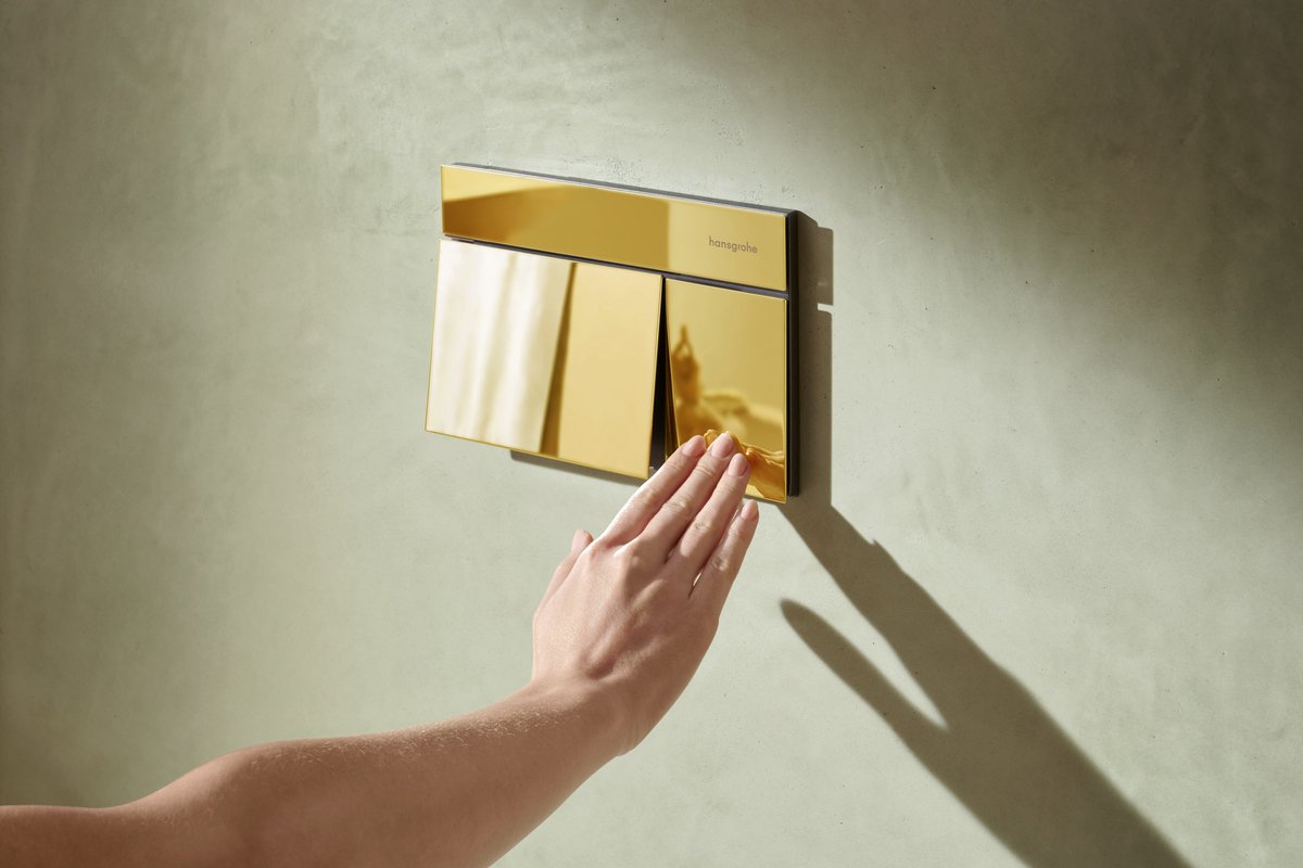 Hansgrohe iFrame Element E - Spoelbediening, gepolijste gouden look 66003990