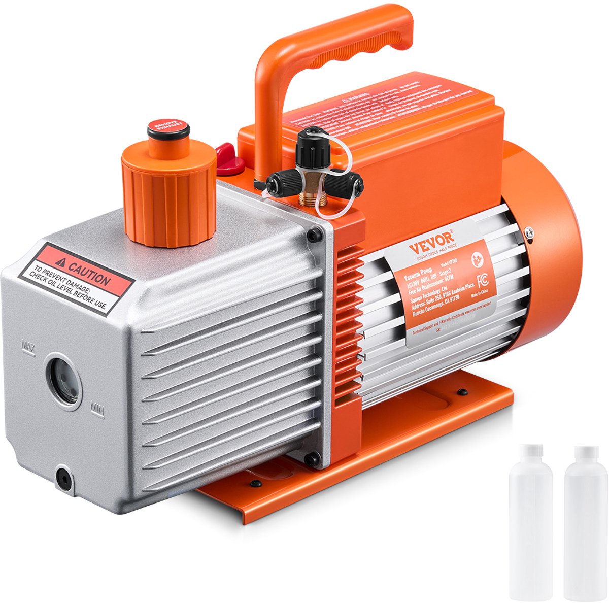 VEVOR Vacuümpomp 9 CFM HVAC 2-traps draaischuifvacuümpomp Vacuümpomp