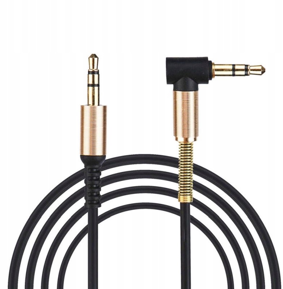 Hoekige AUX Kabel Mini Jack 3,5mm Audio 1M