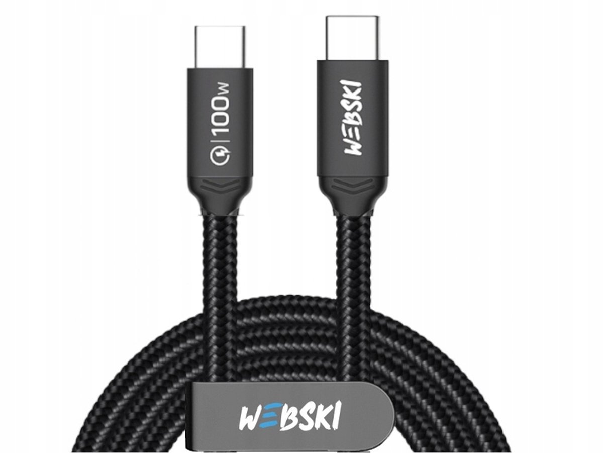 Snelle USB-C Kabel 100W PD 0,5m - Data, Video, Snel Laden