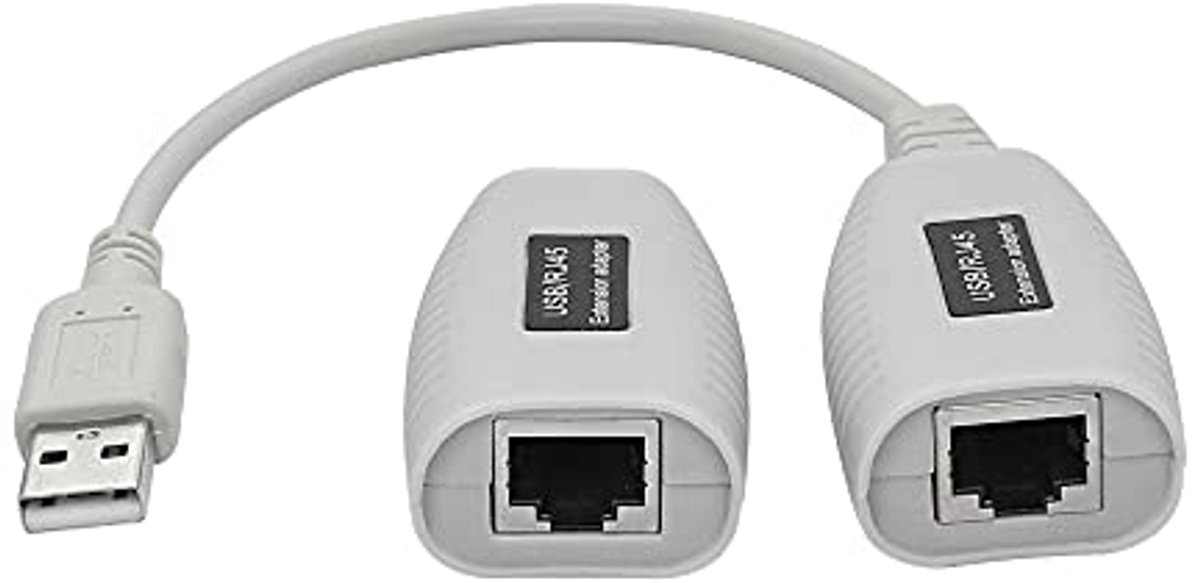 USB naar RJ45 Cat Verlengkabel - LAN Verlengingsadapter voor Cat5 Cat5e Cat6 tot 150ft