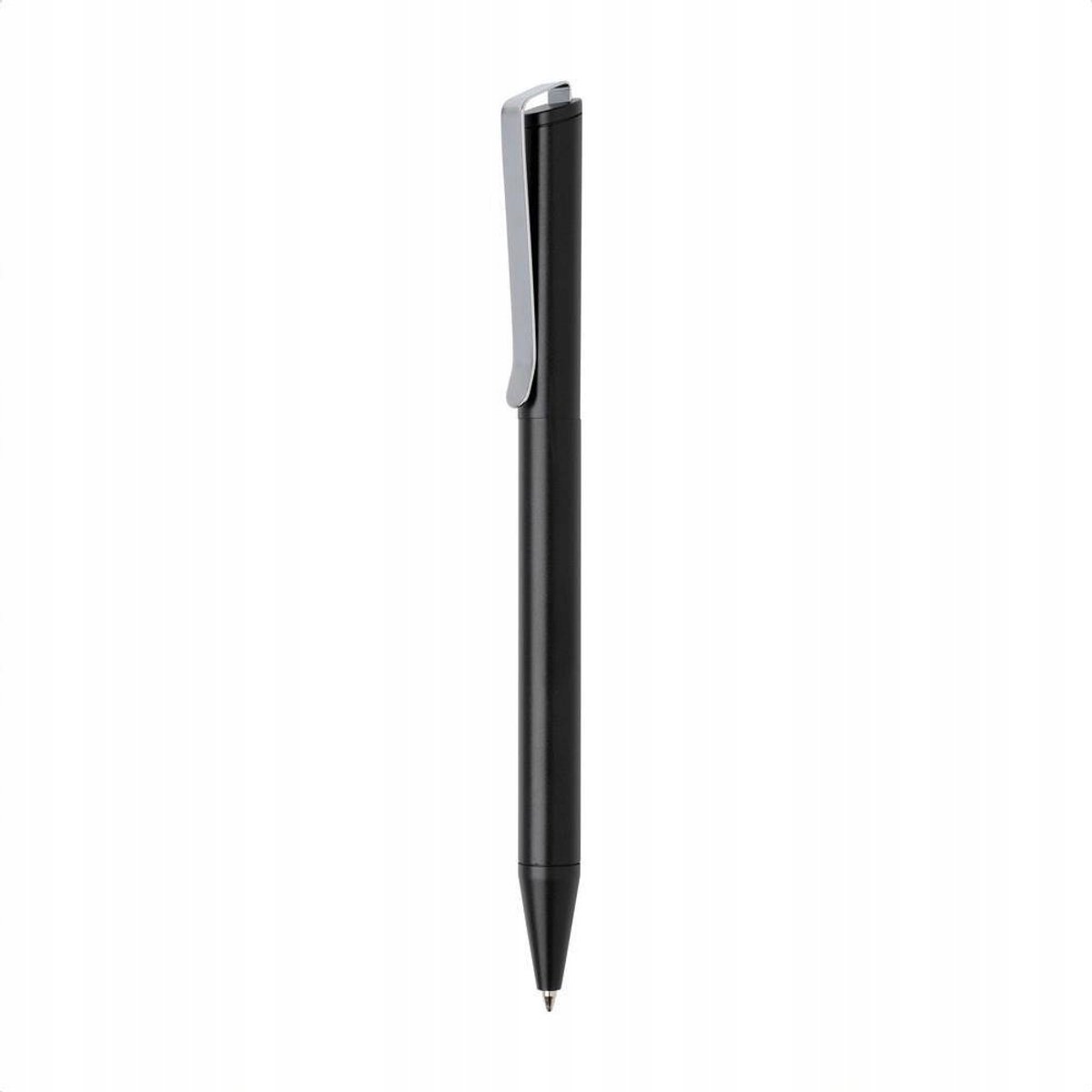 Xavi Pen: Gerecycled aluminium, Blauwe Inkt, Zwart