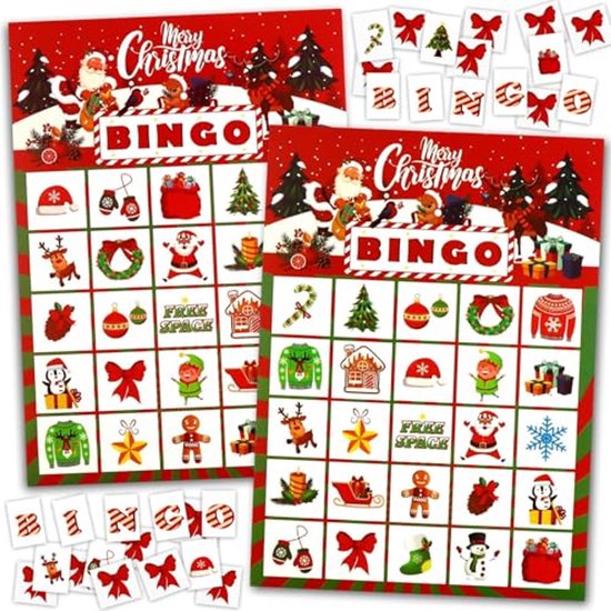 Gratis kerstbingo Spel, groei en opvoeding voor kinderen | Pedagogisch