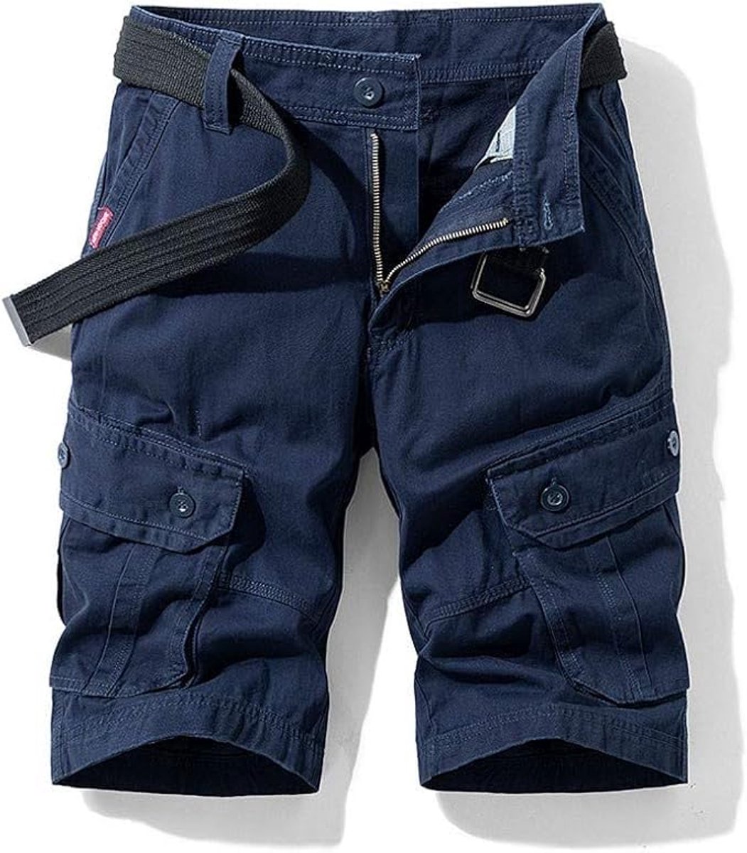 Heren Vintage Cargo Shorts - Klassieke Zomer Katoenen Chino Casual Broek