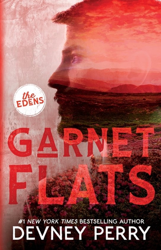 Couverture de livre aux teintes rouges et orangées, "Garnet Flats" et "the Edens"