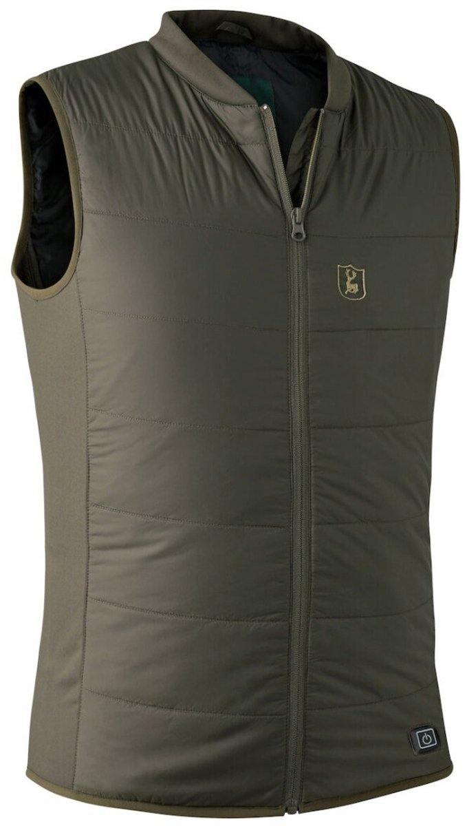 Deerhunter Heat Inner Waistcoat- Deep Warmte vest gewatteerde electrische bodywarmer thermokleding Groen