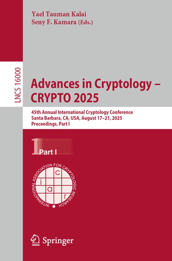 Lecture Notes in Computer Science16000- Advances in Cryptolo ... - cover