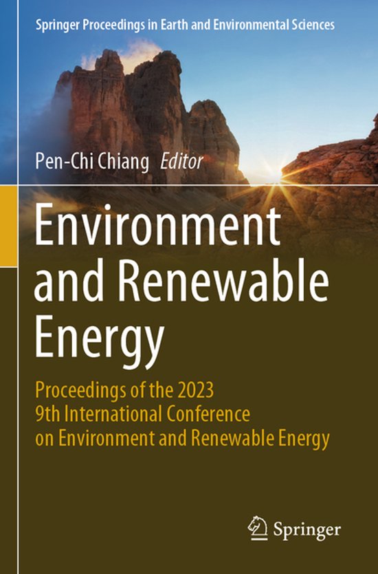 Springer Proceedings in Earth and Environmental Sciences- En ... - cover
