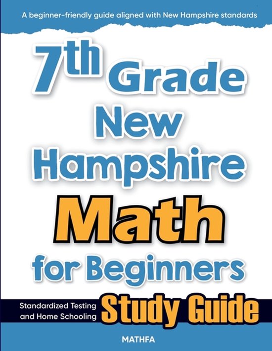 7th Grade New Hampshire Math for Beginners - cover